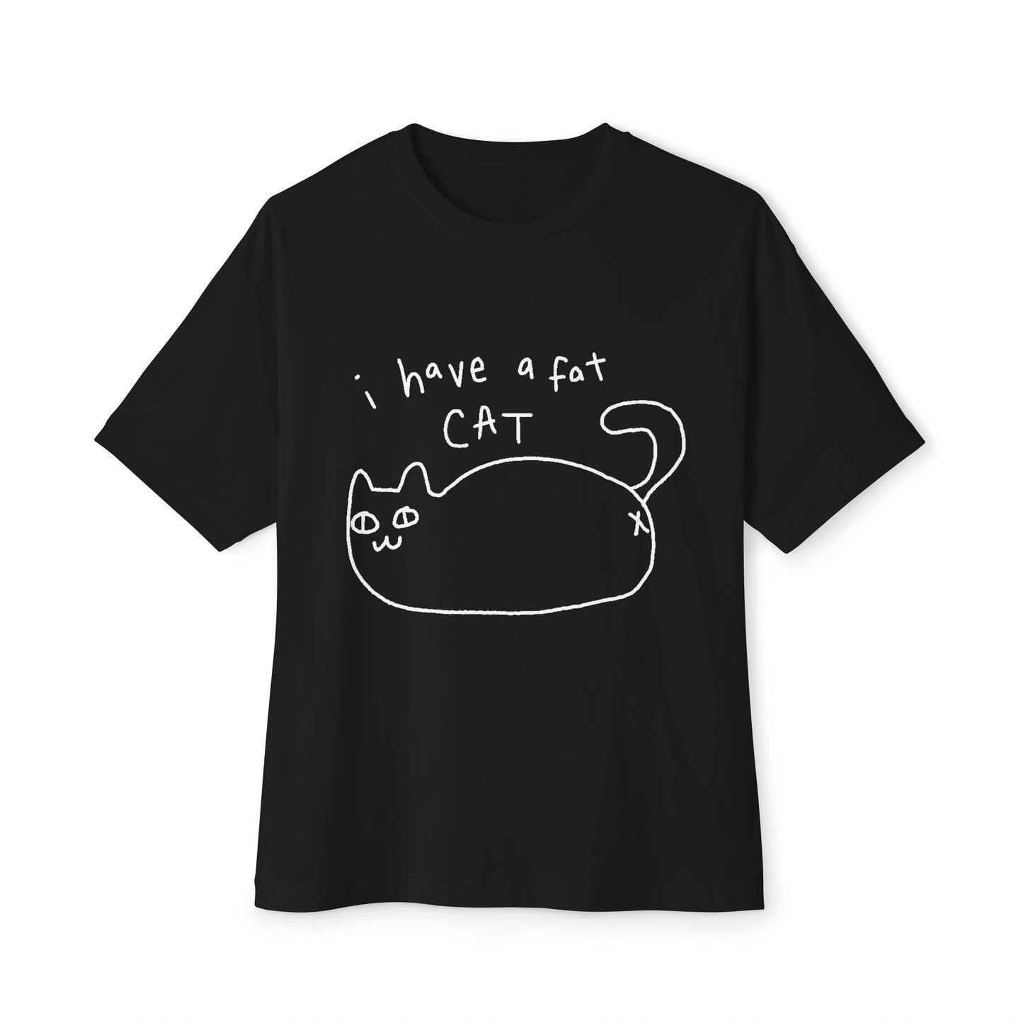 fat cat doodol oversized tee