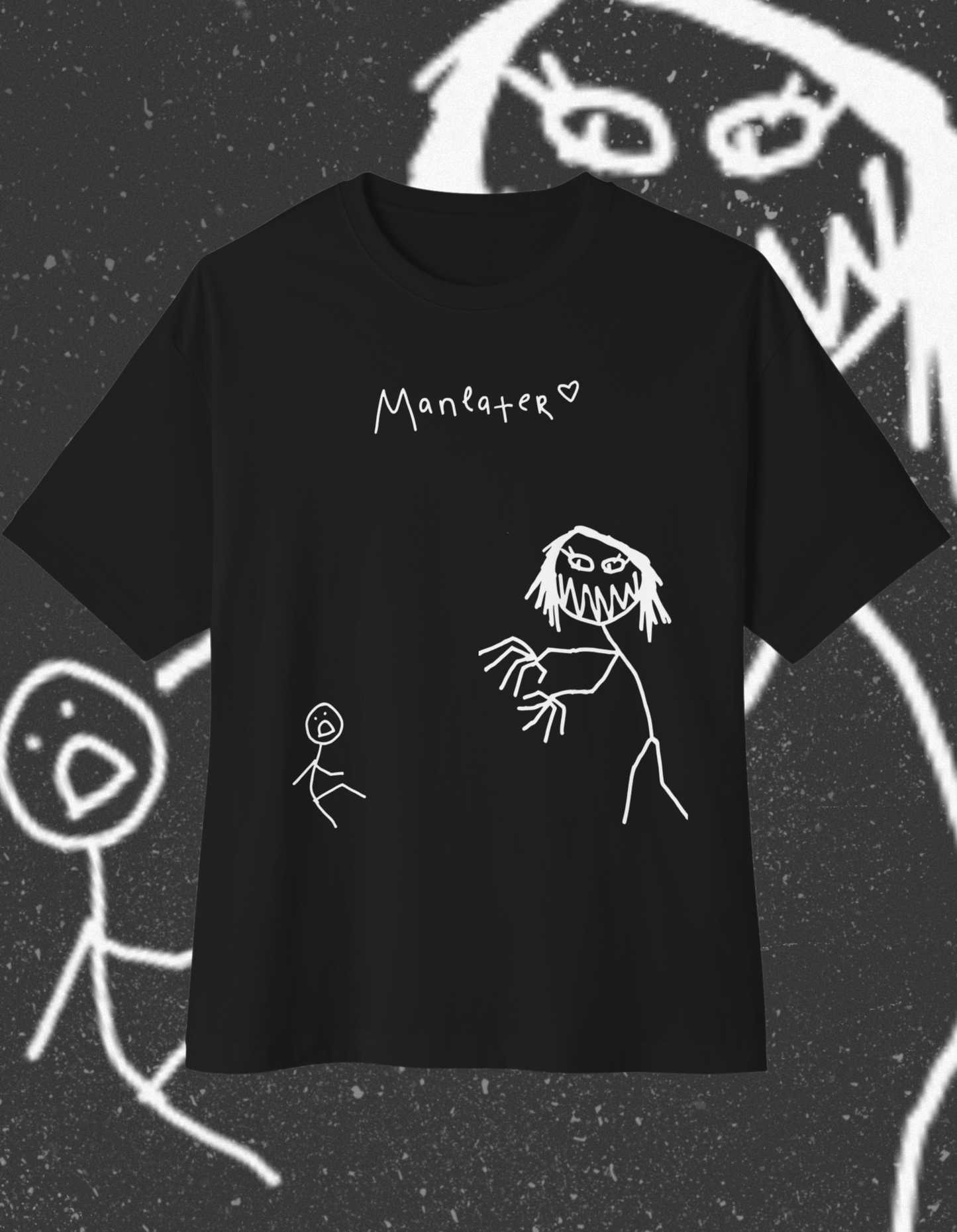 maneater oversized limited edition doodol tee