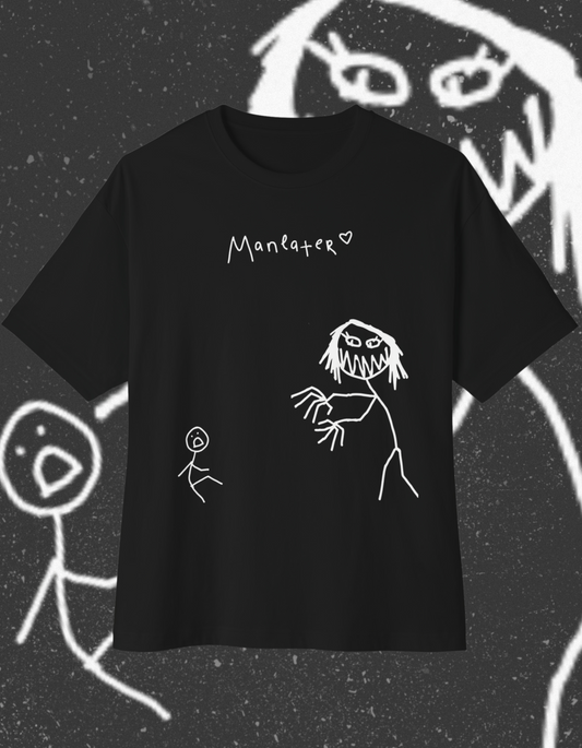 maneater oversized limited edition doodol tee